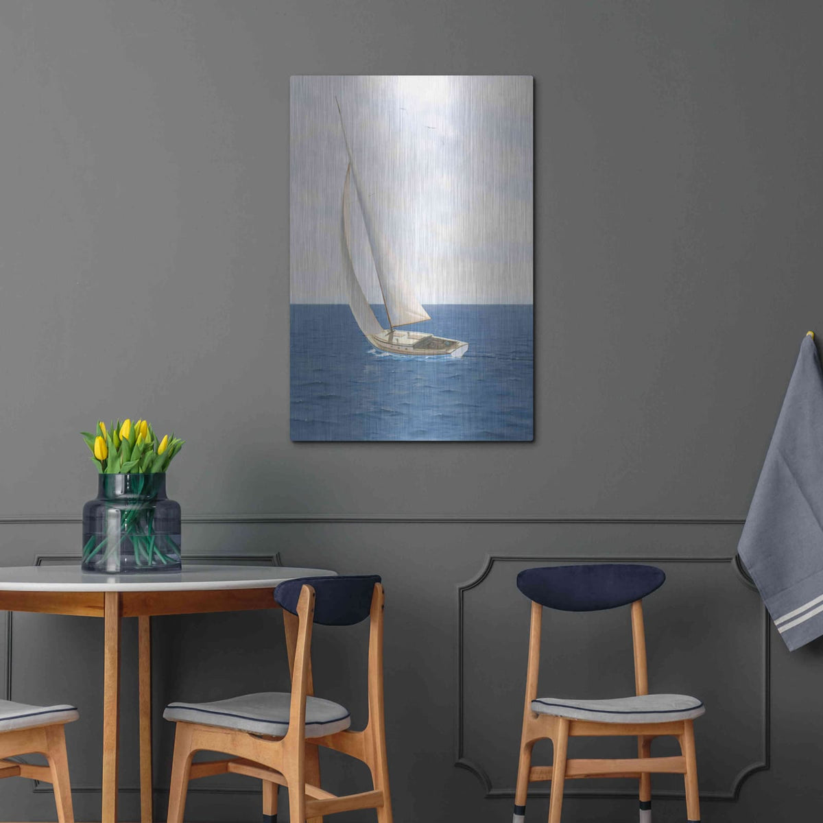 'A Day at Sea II' by James Wiens – Metal Wall Art, 24x36 room view