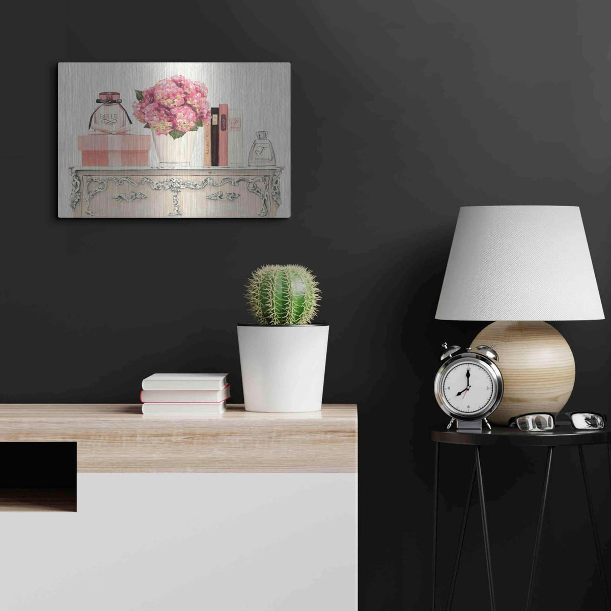 'Parfum Chic II' by Marco Fabiano – Metal Wall Art, 24x16 room view
