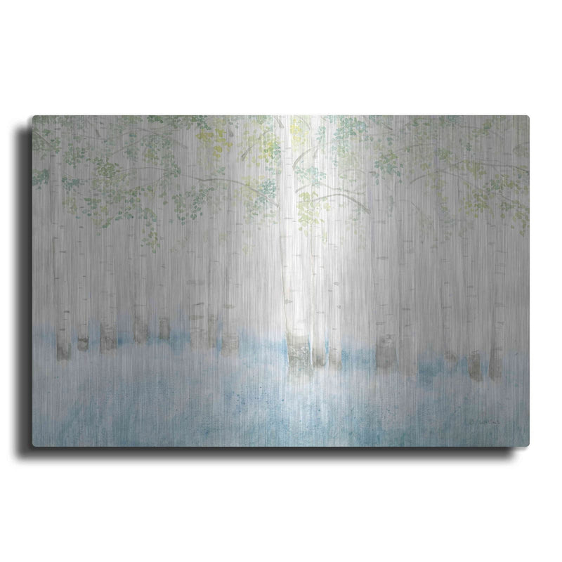 'Soft Birches' by James Wiens – Metal Wall Art