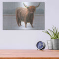 'King of the Highland Fields Lights' by James Wiens – Metal Wall Art, 16x12 room view