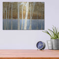 'Lakeside Birches' by James Wiens – Metal Wall Art, 16x12 room view