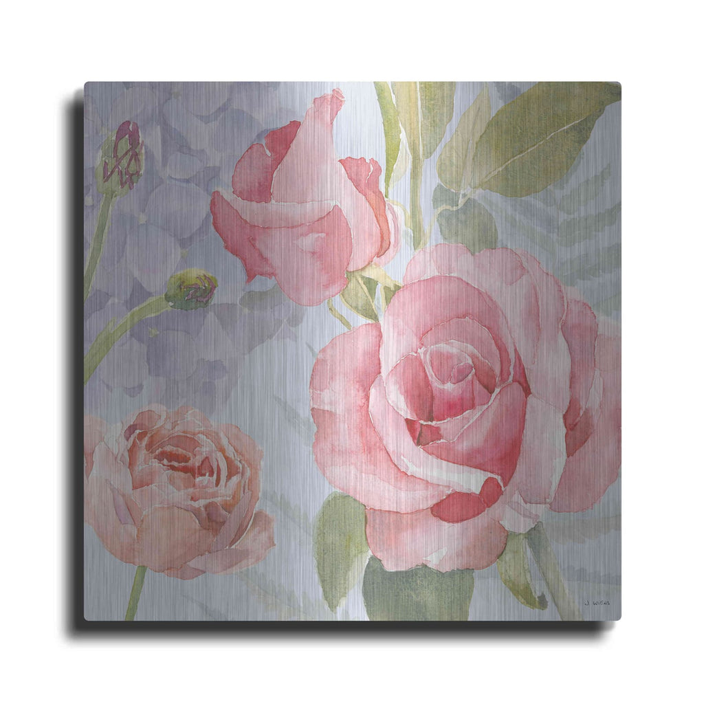 'Boho Bouquet III Blue' by James Wiens – Metal Wall Art