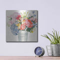 'Boho Bouquet XVII' by James Wiens – Metal Wall Art, 12x12 room view