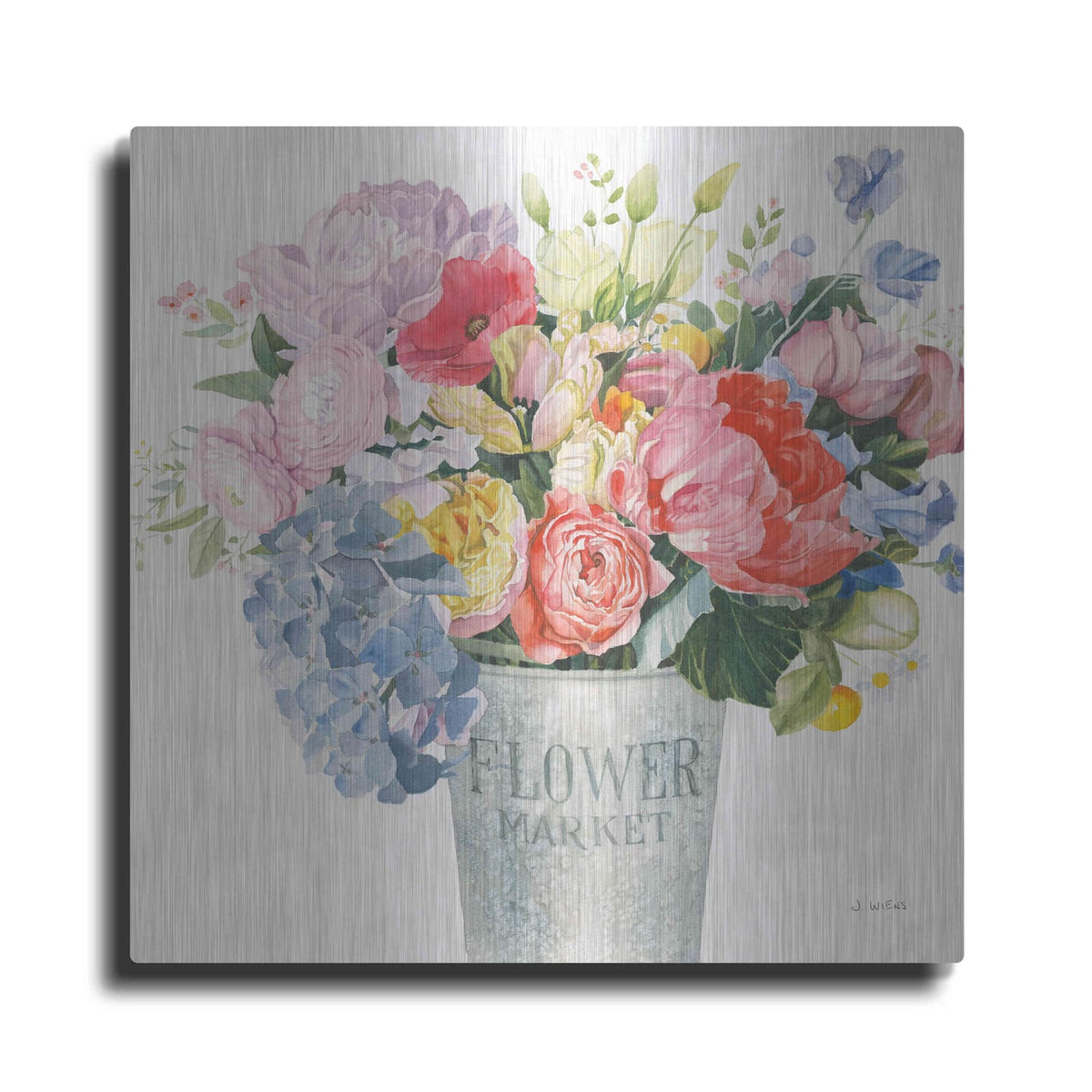 'Boho Bouquet XVII' by James Wiens – Metal Wall Art