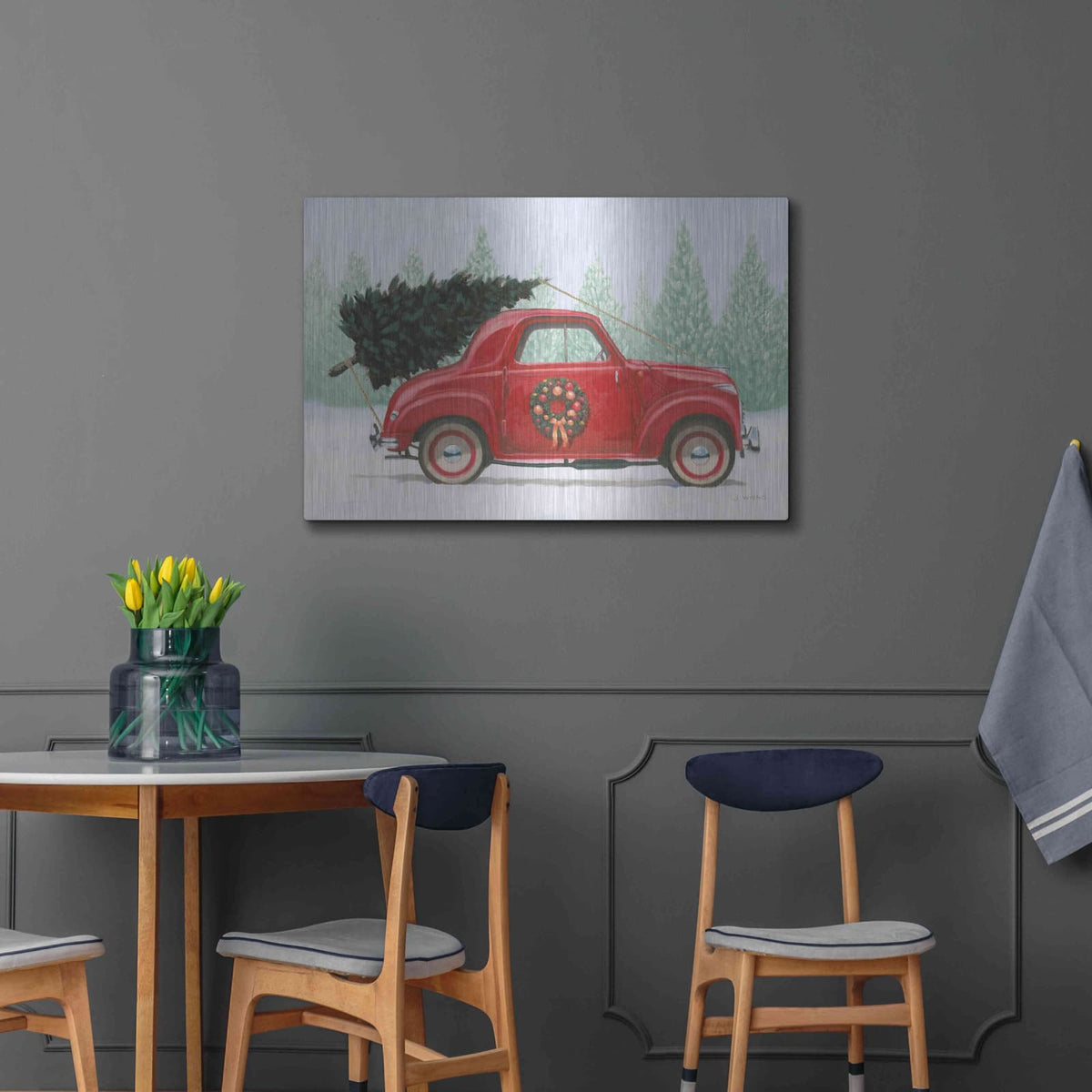 'Christmas Farm I' by James Wiens – Metal Wall Art, 36x24 room view