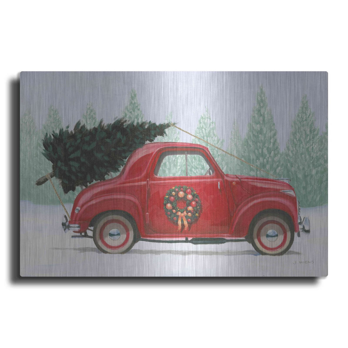 'Christmas Farm I' by James Wiens – Metal Wall Art
