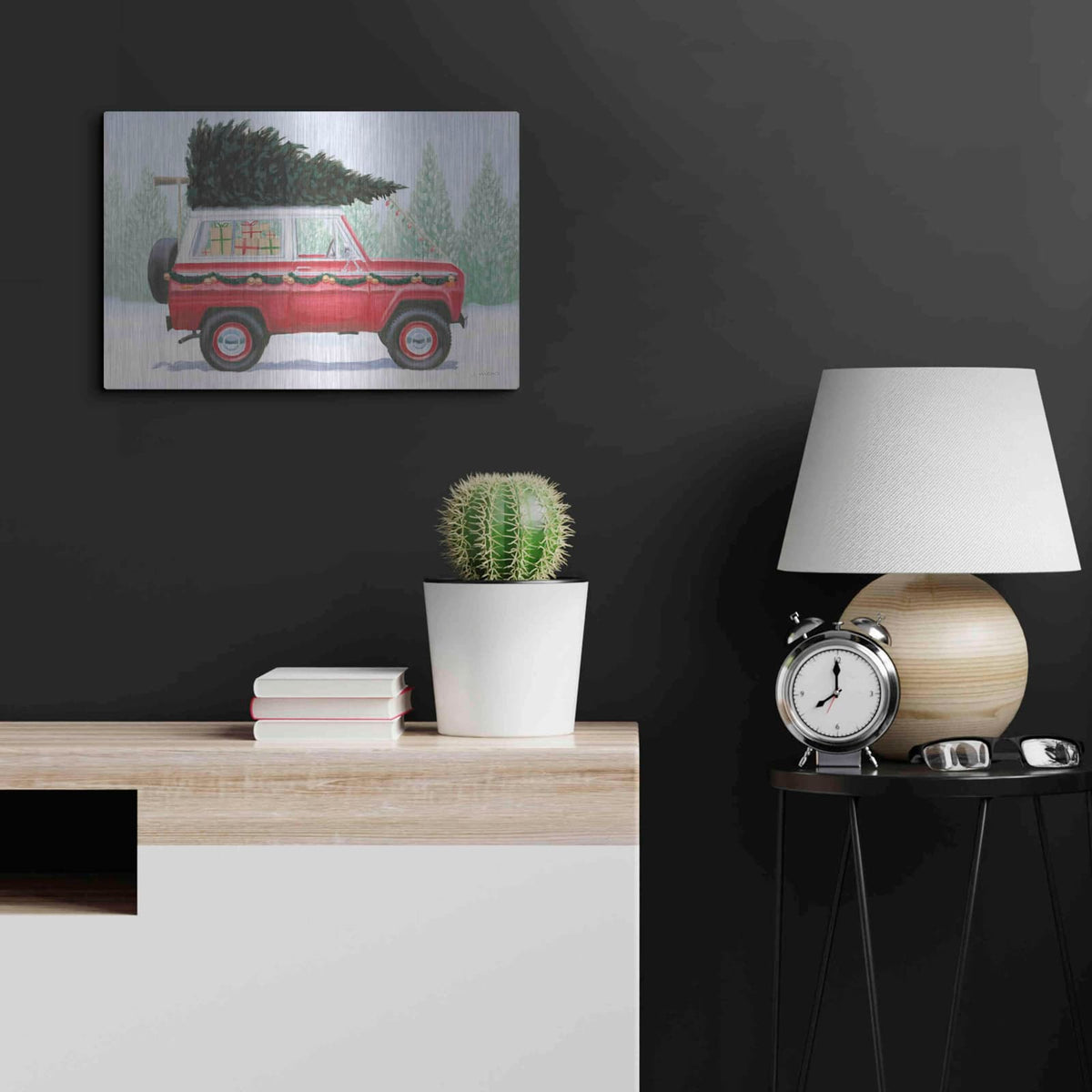 'Christmas Farm III' by James Wiens – Metal Wall Art, 24x16 room view