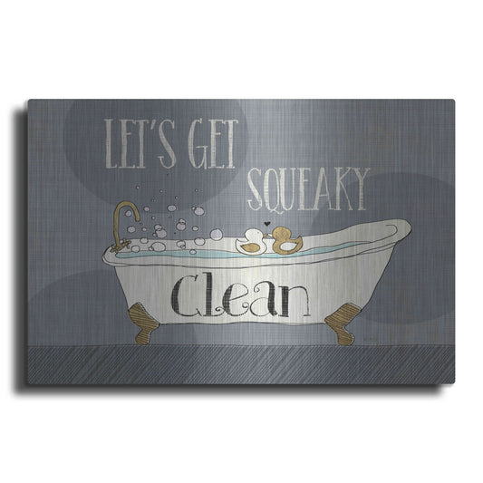 Luxe Metal Art 'Squeaky Clean I' by Veronique Charron, Metal Wall Art