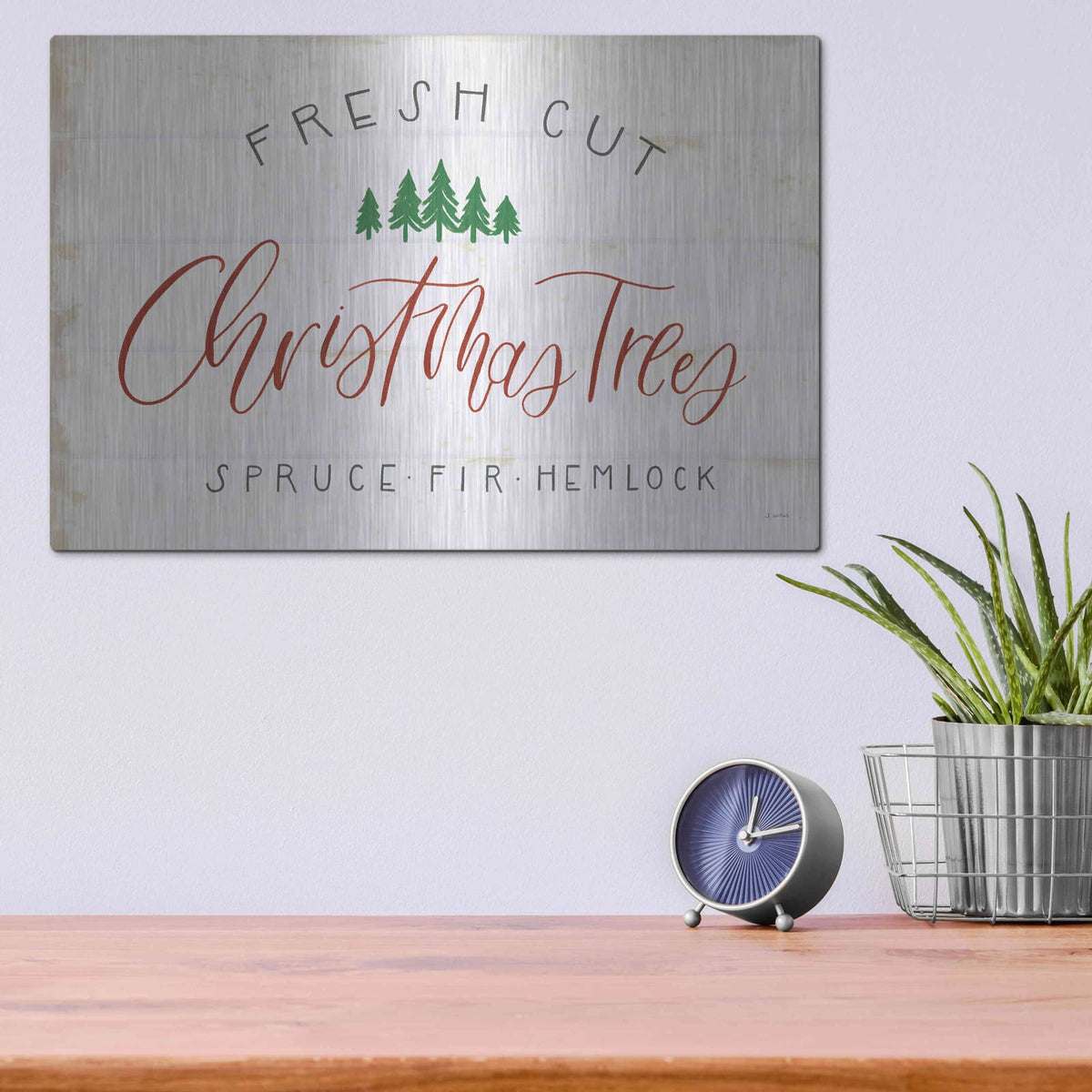 'Christmas Farm V' by James Wiens – Metal Wall Art, 16x12 room view