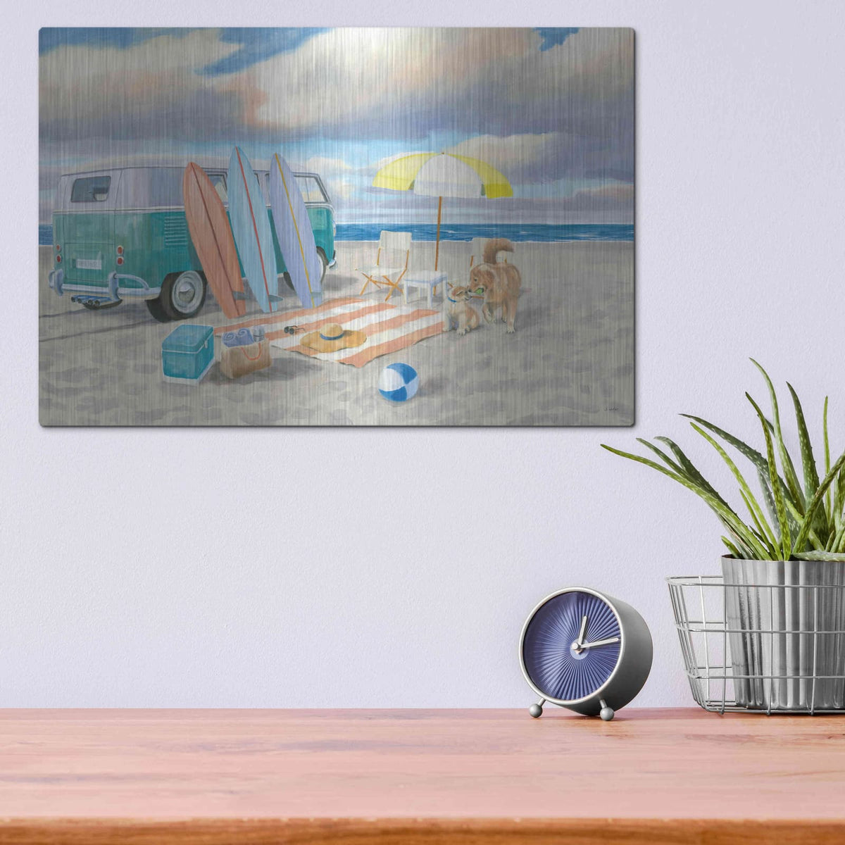 'Beach Ride II' by James Wiens – Metal Wall Art, 16x12 room view