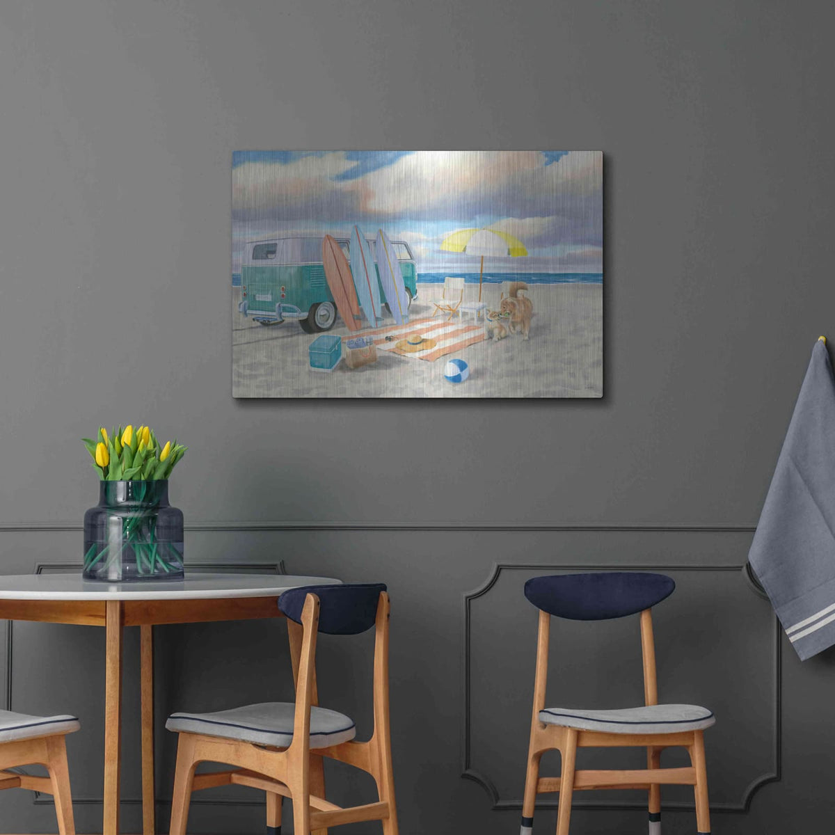 'Beach Ride II' by James Wiens – Metal Wall Art, 36x24 room view