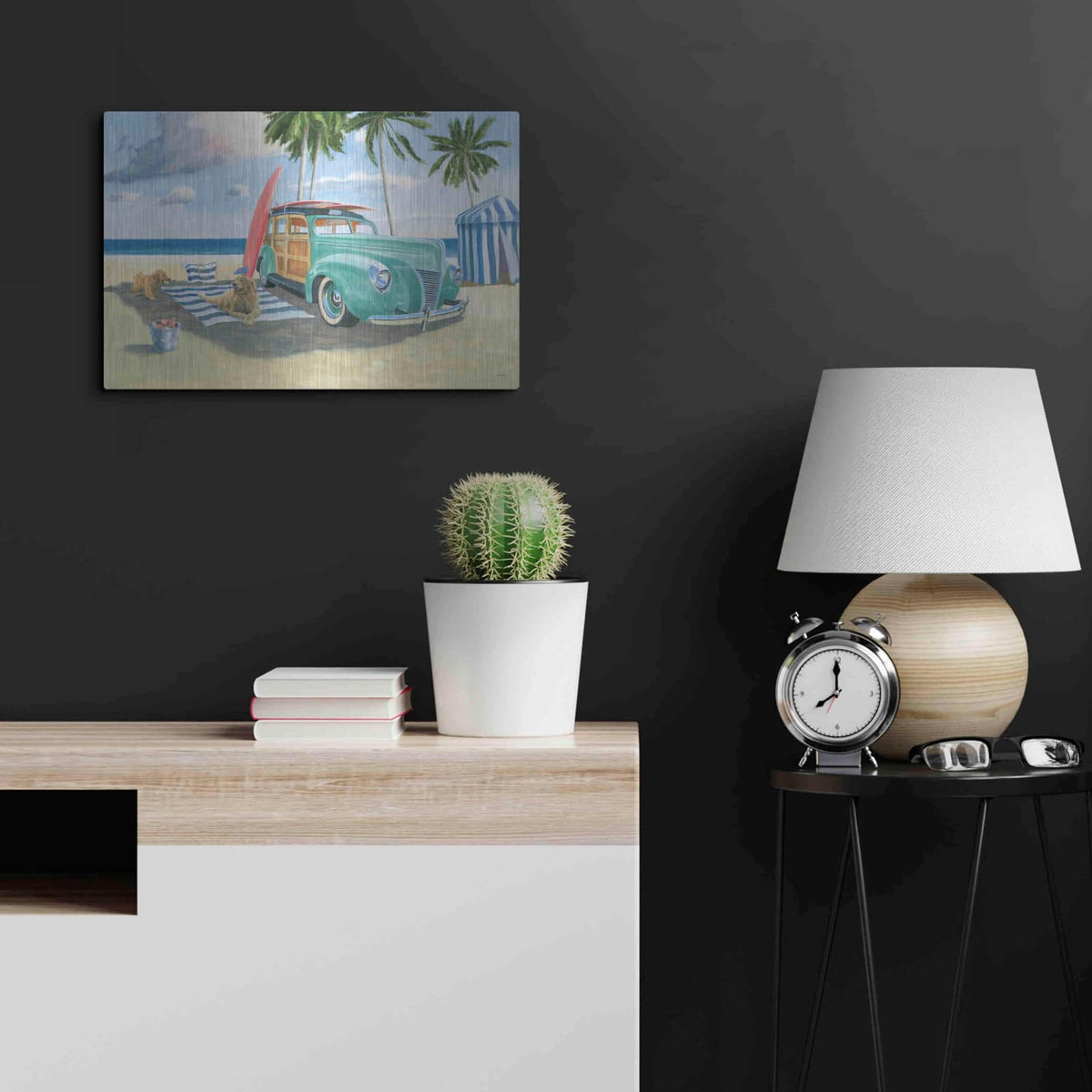 'Beach Ride III' by James Wiens – Metal Wall Art, 24x16 room view