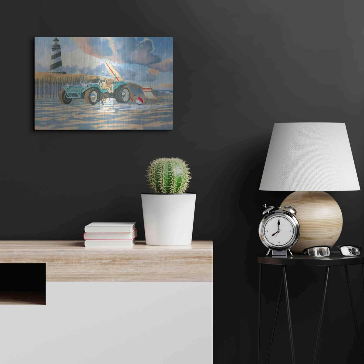 'Beach Ride IV' by James Wiens – Metal Wall Art, 24x16 room view