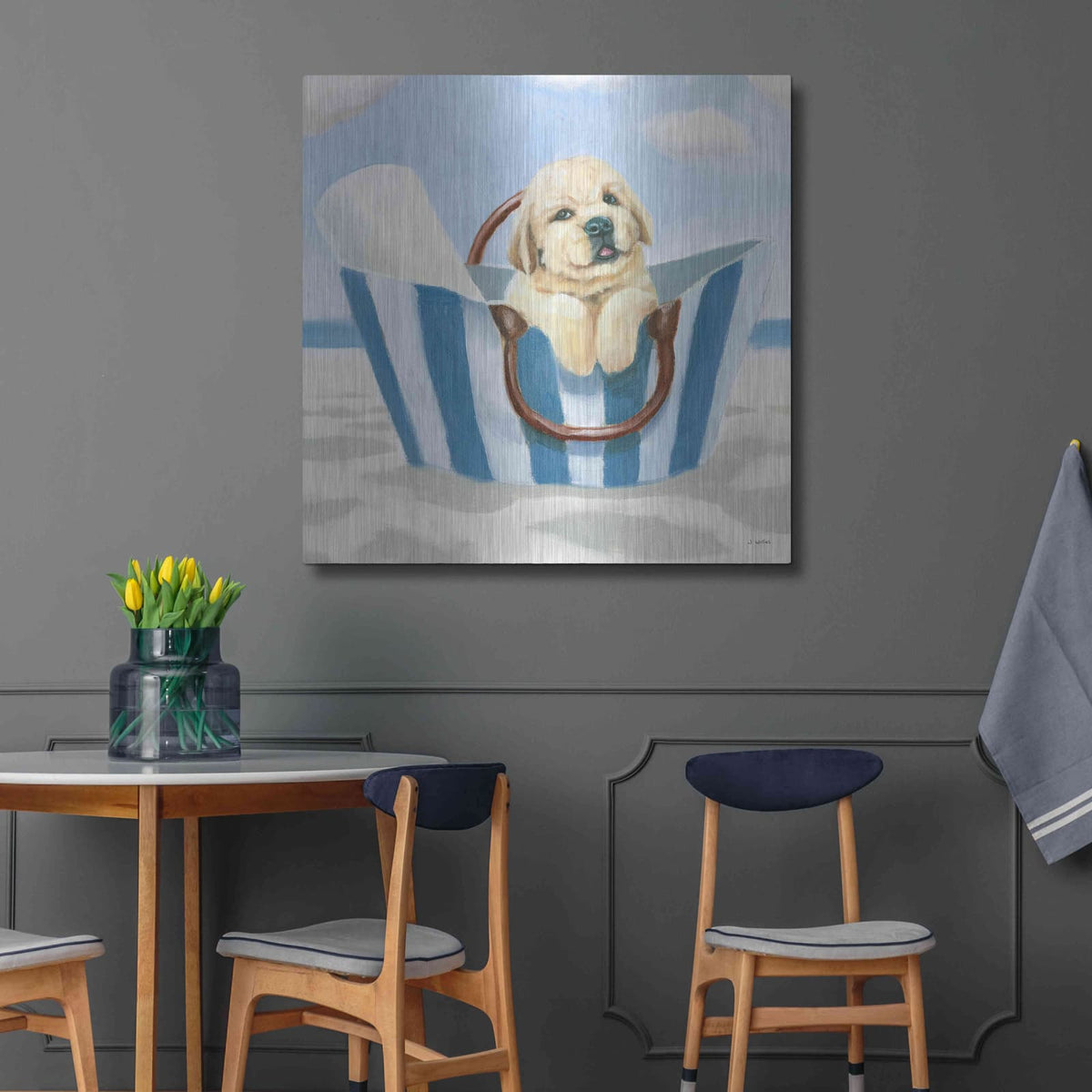 'Beach Ride VI' by James Wiens – Metal Wall Art, 36x36 room view