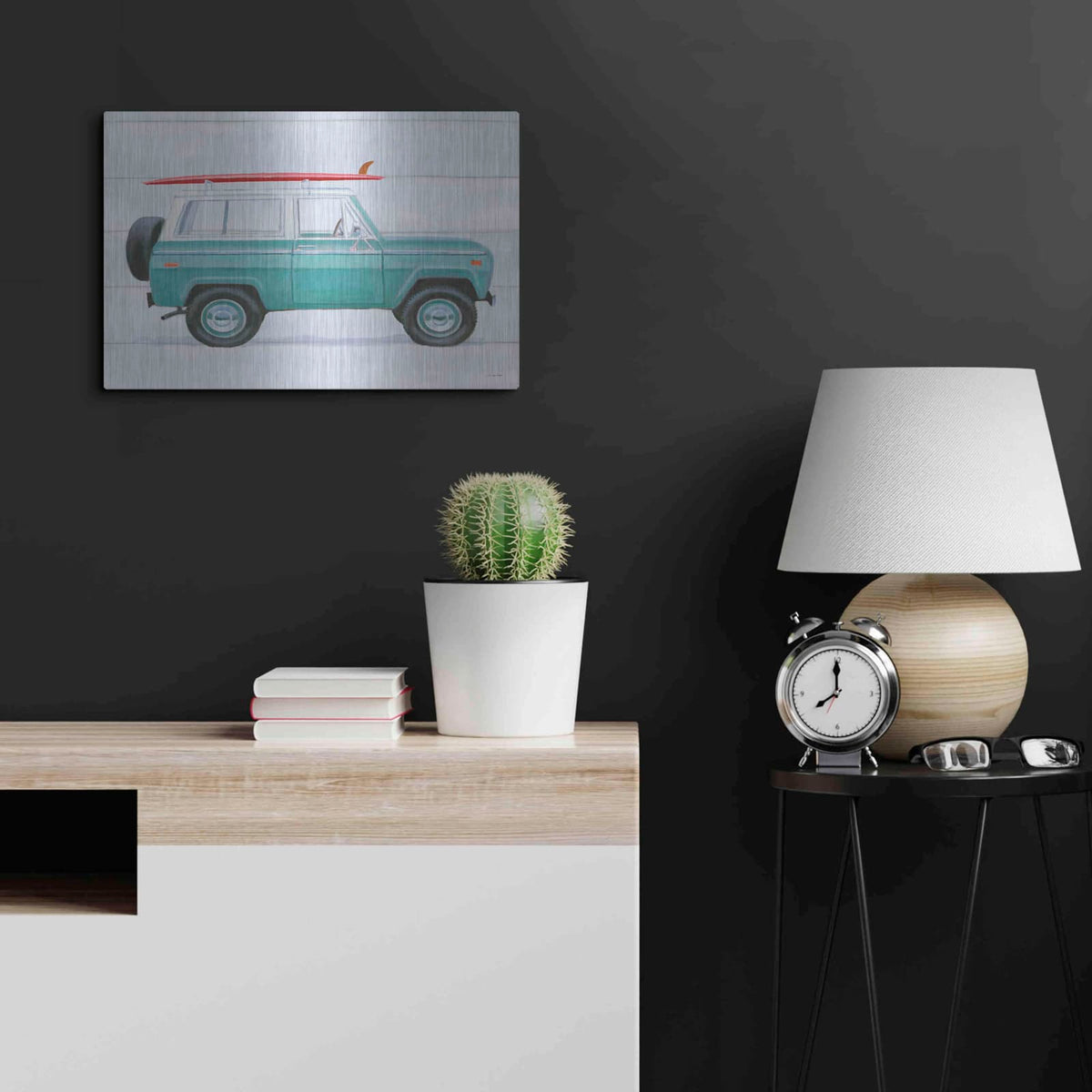 'Beach Ride VII' by James Wiens – Metal Wall Art, 24x16 room view