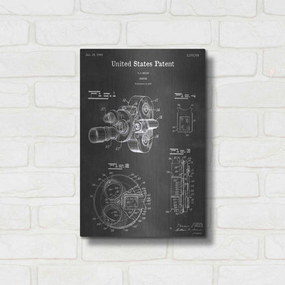 Luxe Metal Art 'Camera Vintage Patent Blueprint' by Epic Portfolio, Metal Wall Art,12x16