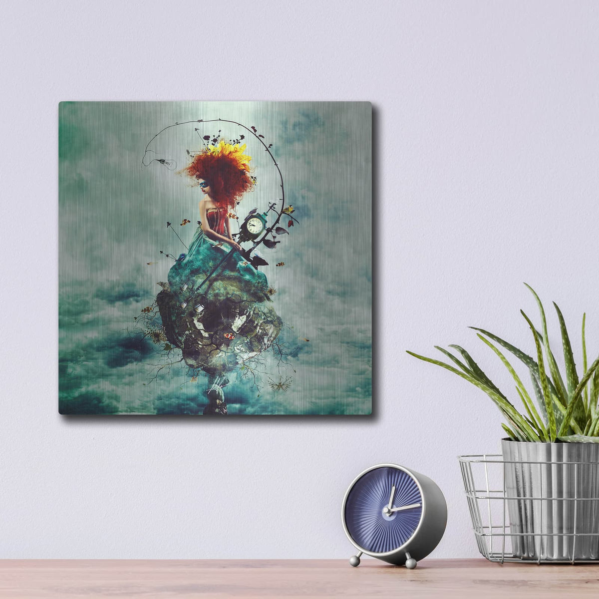 'Delirium' by Mario Sanchez Nevado – Metal Wall Art, 12x12 room view