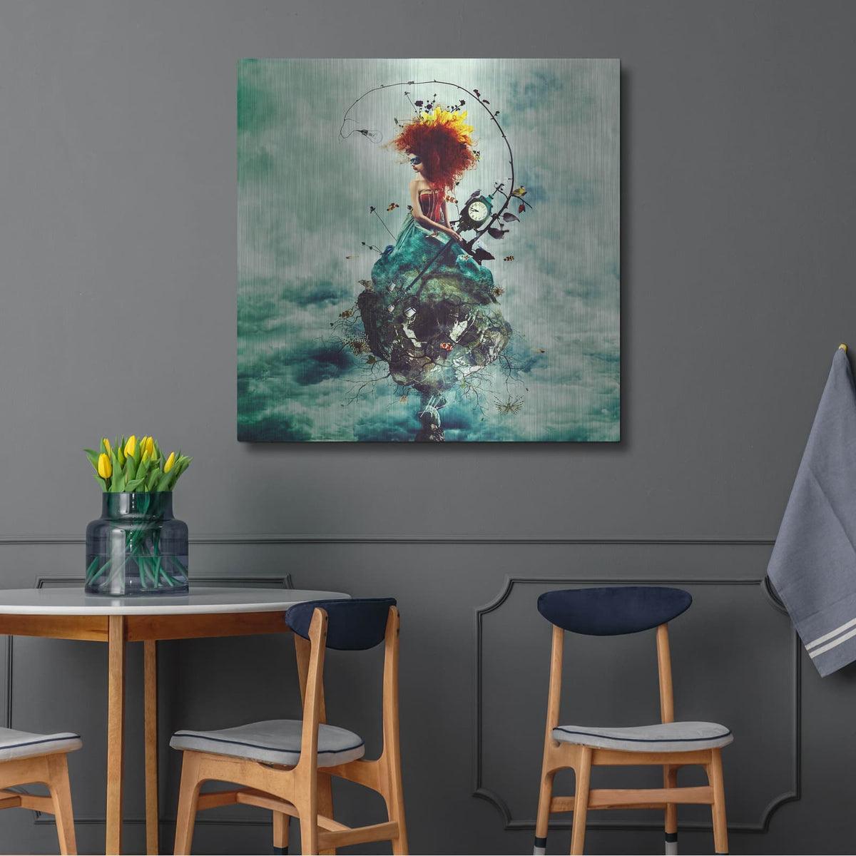 'Delirium' by Mario Sanchez Nevado – Metal Wall Art, 36x36 room view