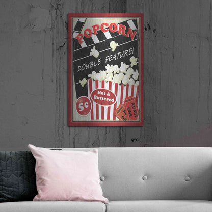 Luxe Metal Art 'At the Movies I' by Veronique Charron, Metal Wall Art,24x36