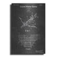 Luxe Metal Art 'Crossbow Vintage Patent Blueprint' by Epic Portfolio, Metal Wall Art
