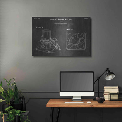 Luxe Metal Art 'Marine Vintage Patent Blueprint' by Epic Portfolio, Metal Wall Art,36x24