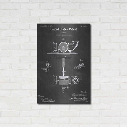 Luxe Metal Art 'Phonograph Vintage Patent Blueprint' by Epic Portfolio, Metal Wall Art,24x36