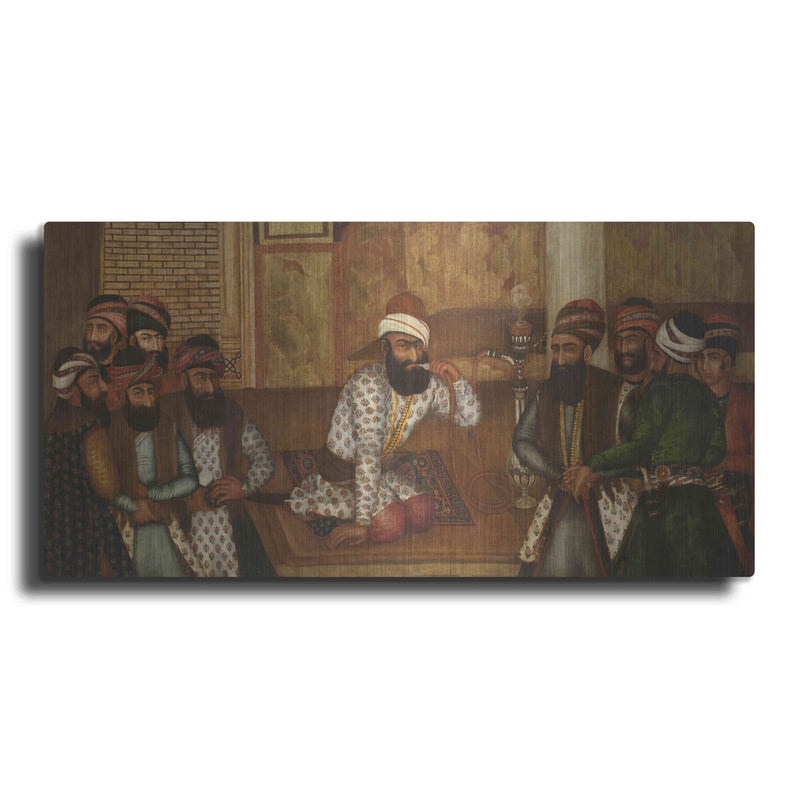 'The Royal Court of Karim Khan' by Mohammad Sadiq – Metal Wall Art