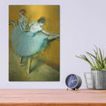'Dancers at the Barre' by Edgar Degas – Metal Wall Art, 12x16 room view