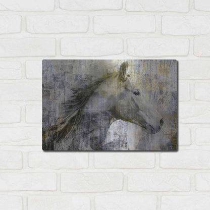 Luxe Metal Art 'Vintage Horse,' Metal Wall Art,16x12