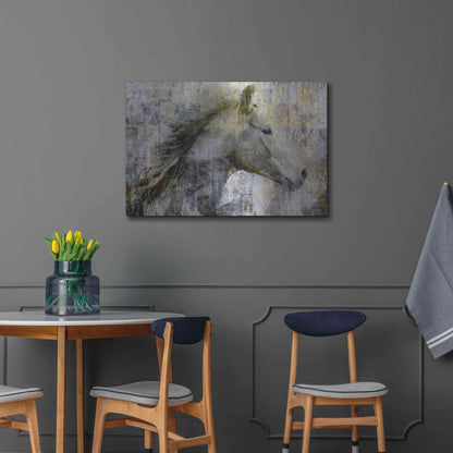 Luxe Metal Art 'Vintage Horse,' Metal Wall Art,36x24