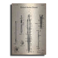 Luxe Metal Art 'Mechanical Pencil Blueprint Patent Parchment,' Metal Wall Art