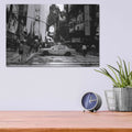 'Times Square Black And White' by Linda Woods – Metal Wall Art, 16x12 room view