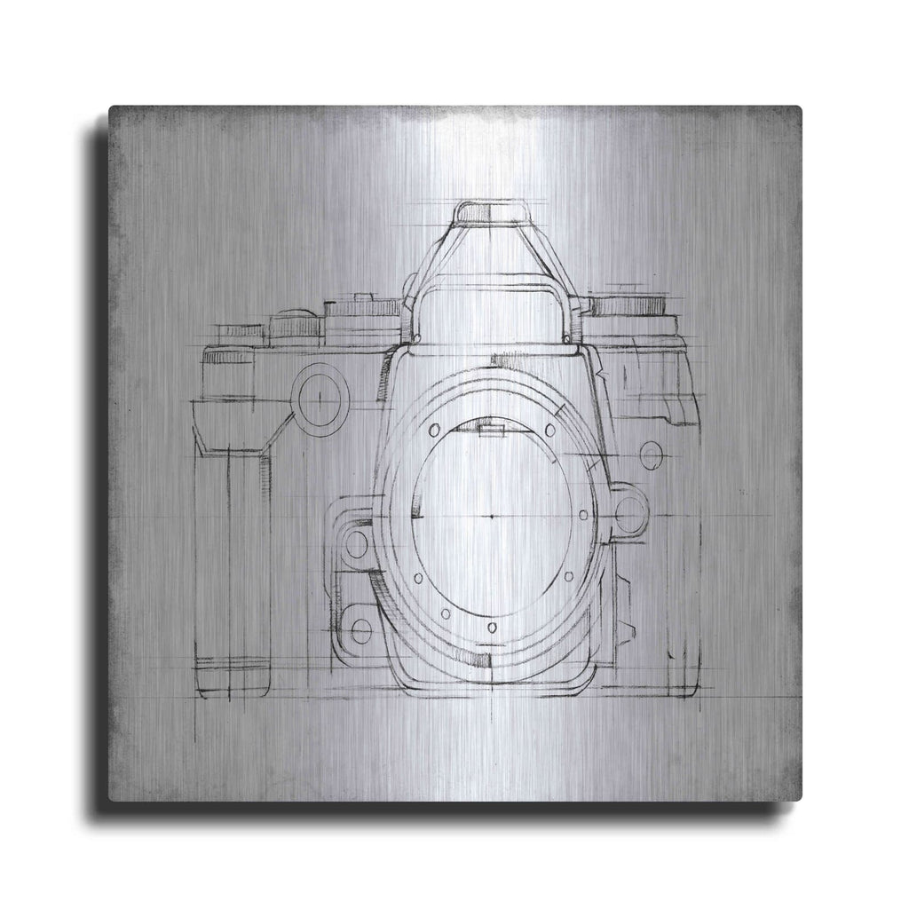 'Camera Blueprints IV' by Ethan Harper – Metal Wall Art