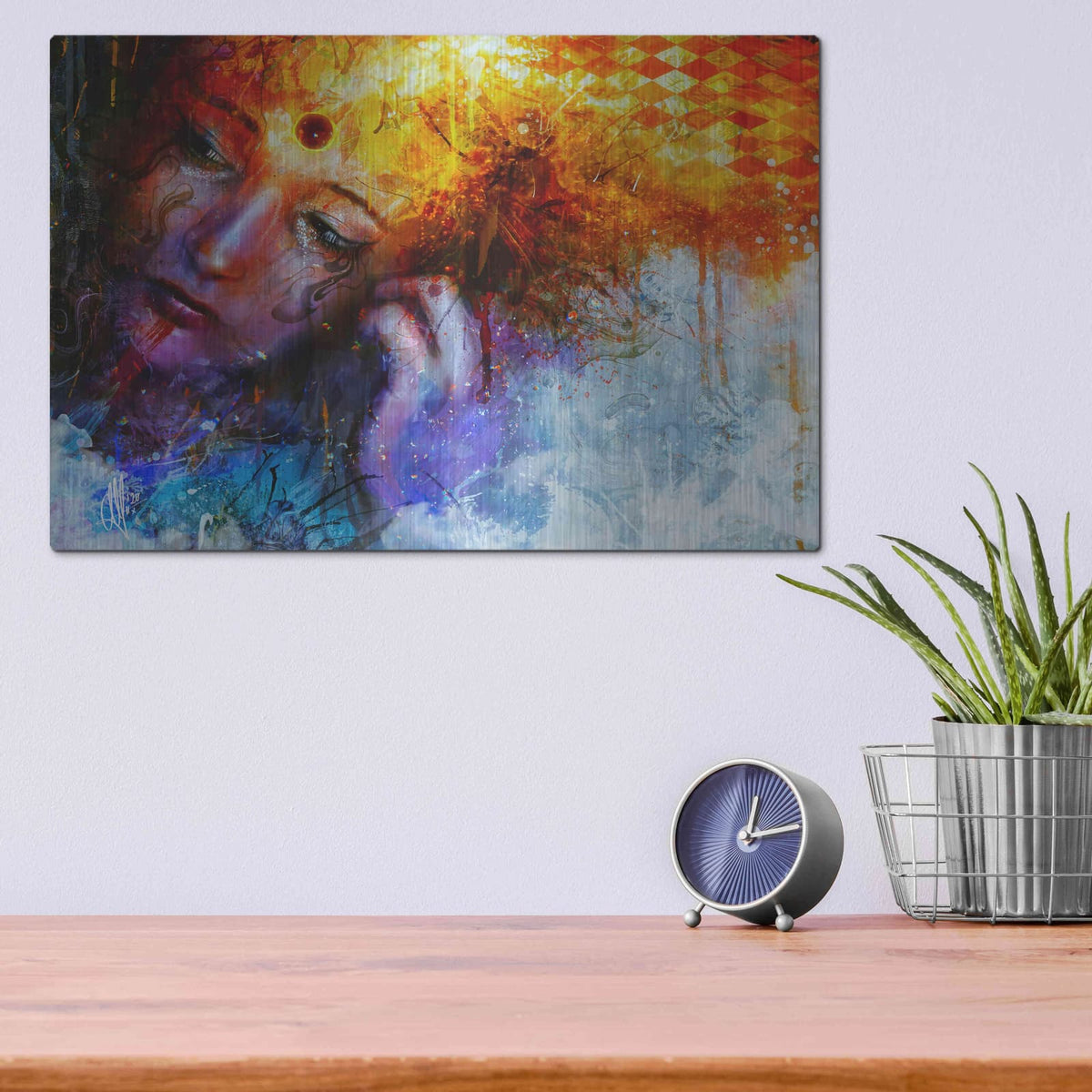'Bipolar Front' by Mario Sanchez Nevado – Metal Wall Art, 16x12 room view