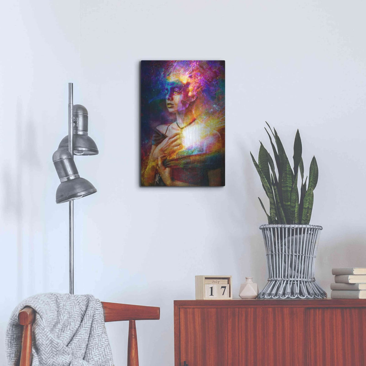'Iridiscent Catharsis' by Mario Sanchez Nevado – Metal Wall Art, 16x24 room view