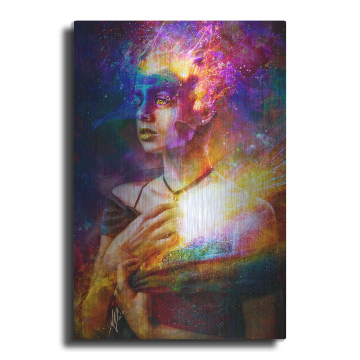 'Iridiscent Catharsis' by Mario Sanchez Nevado – Metal Wall Art