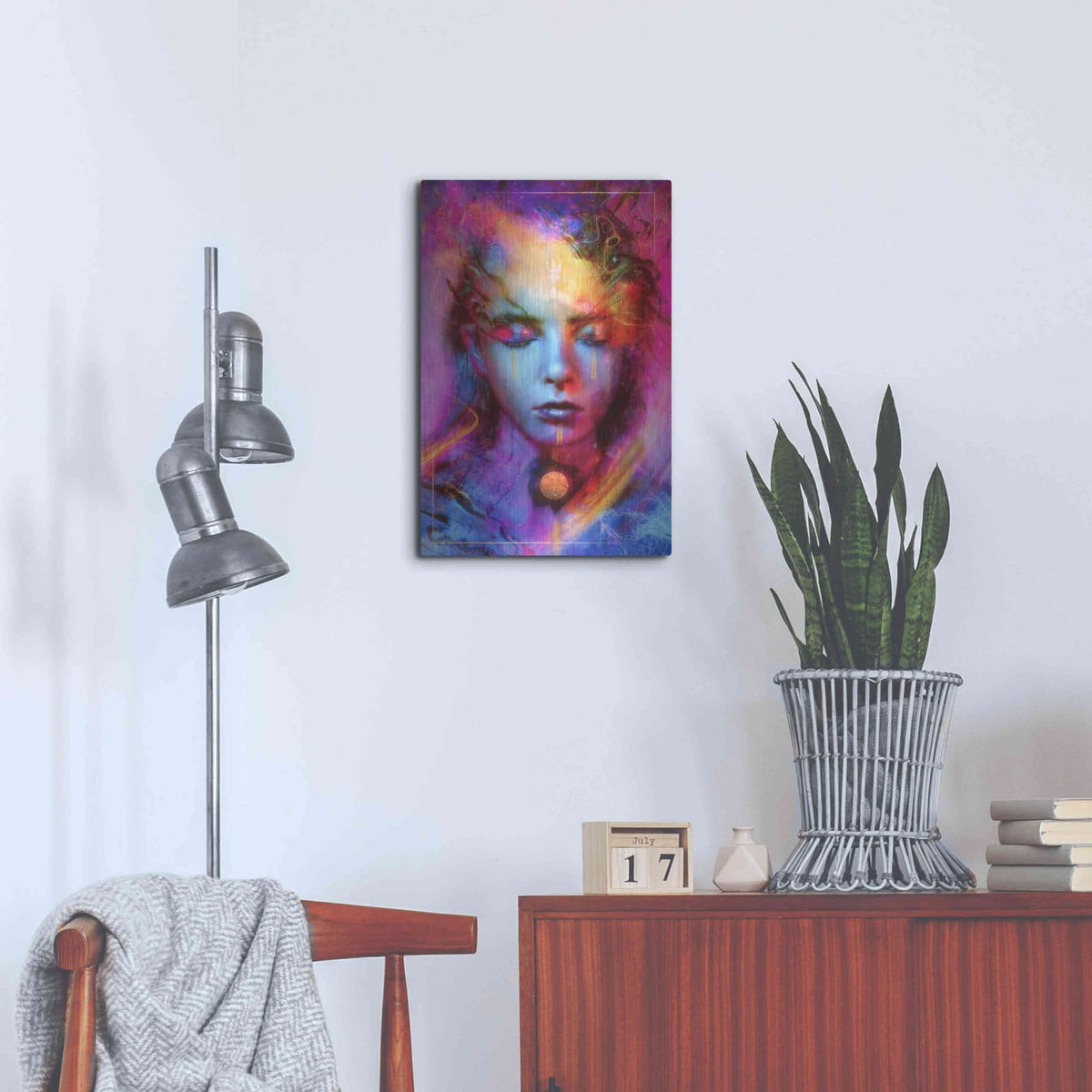 'Neptunian Metanoia' by Mario Sanchez Nevado – Metal Wall Art, 16x24 room view