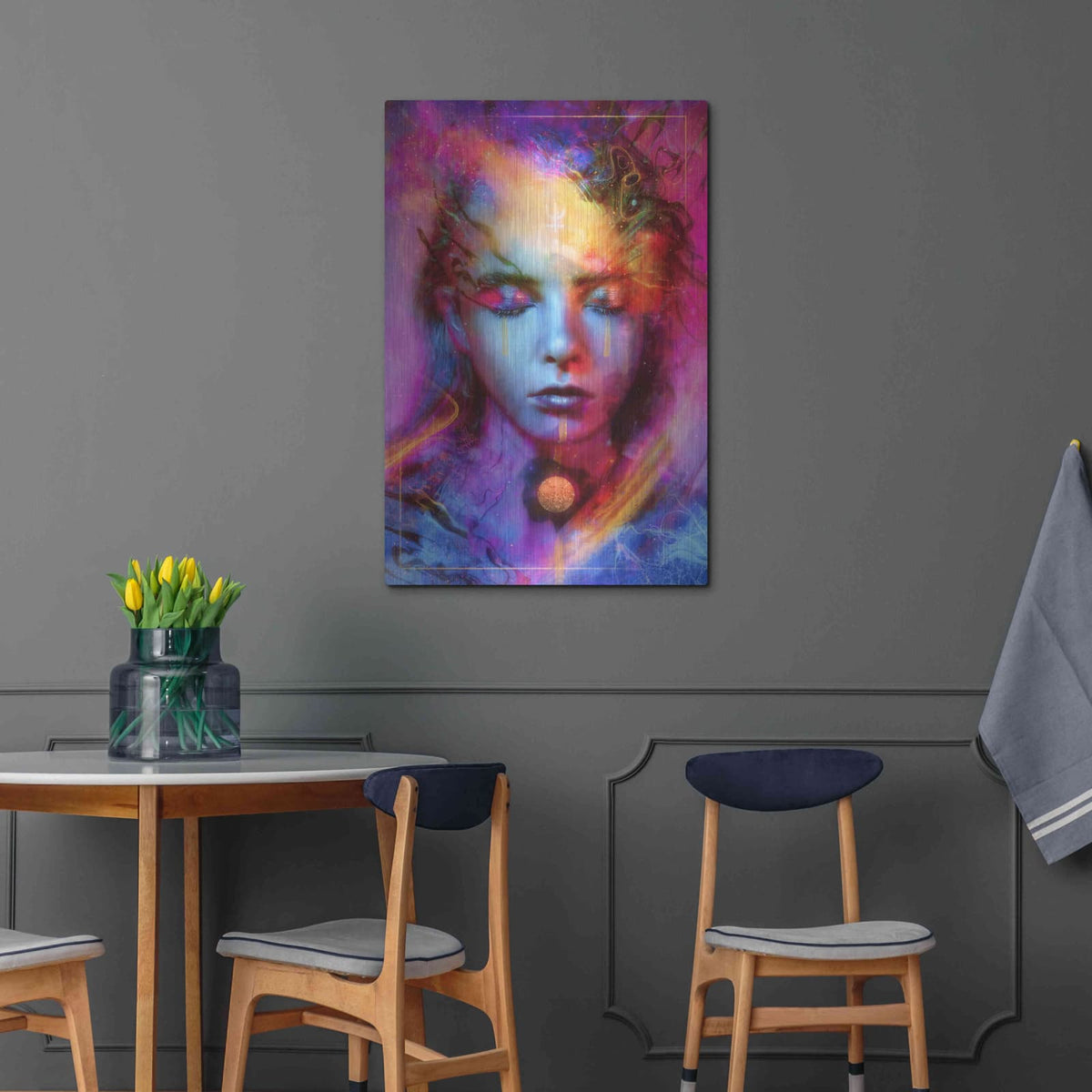 'Neptunian Metanoia' by Mario Sanchez Nevado – Metal Wall Art, 24x36 room view