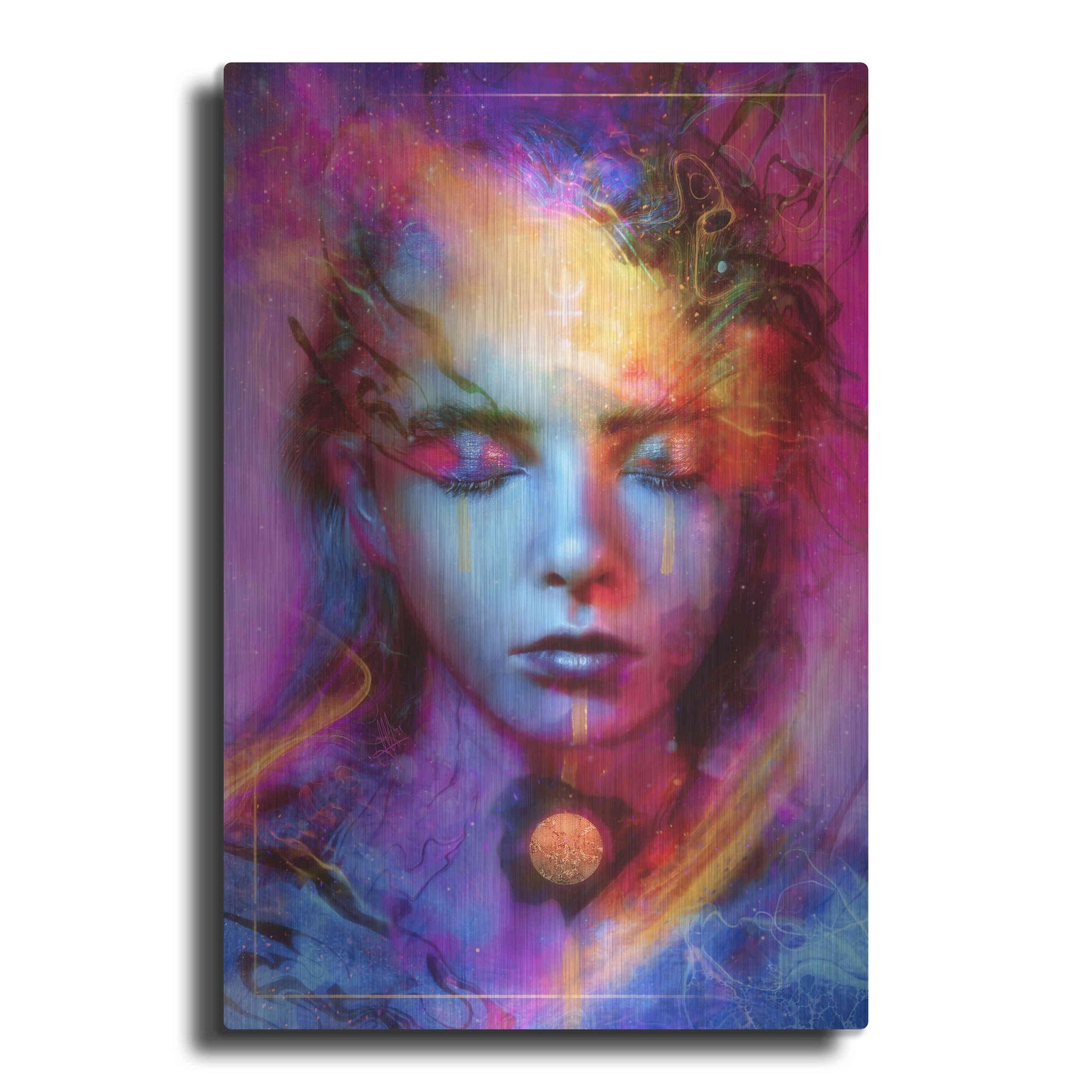 Luxe Metal Art 'Neptunian Metanoia' by Mario Sanchez Nevado Metal Wall Art