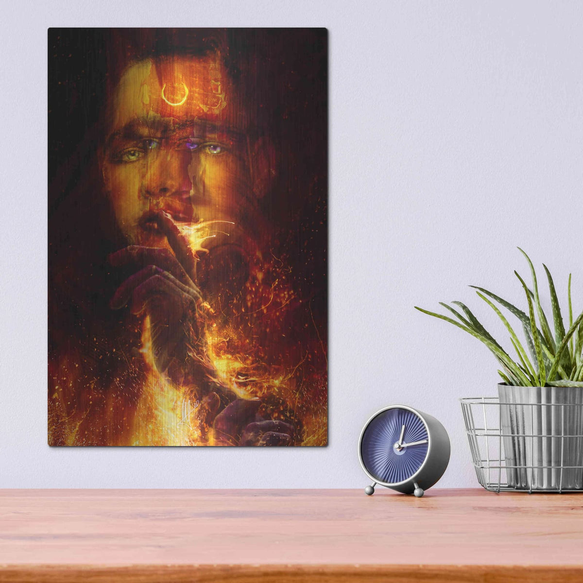 'Passive Agressive Heatwave' by Mario Sanchez Nevado – Metal Wall Art, 12x16 room view
