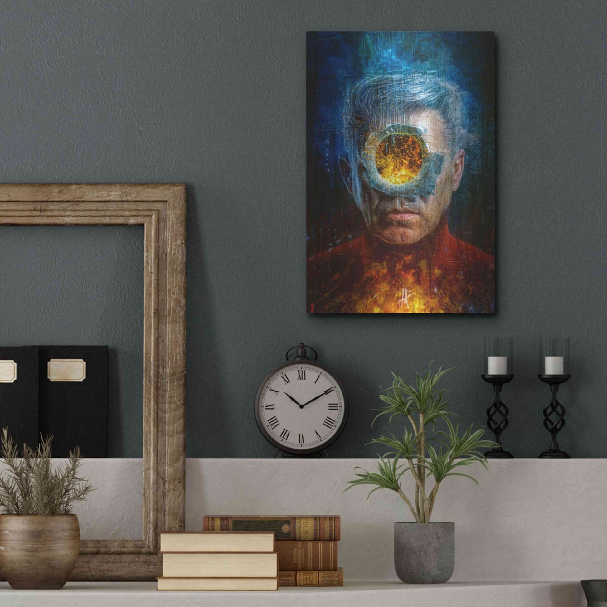 Luxe Metal Art 'Premonition' by Mario Sanchez Nevado Metal Wall Art,12x16