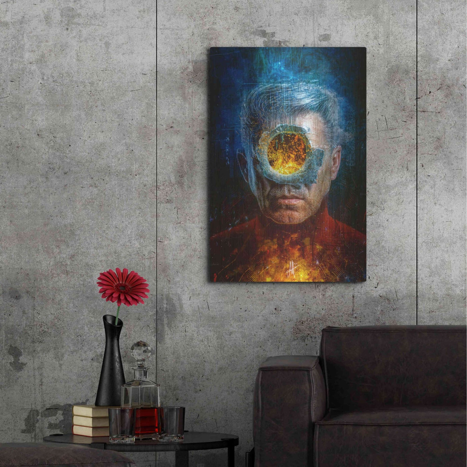 Luxe Metal Art 'Premonition' by Mario Sanchez Nevado Metal Wall Art,24x36