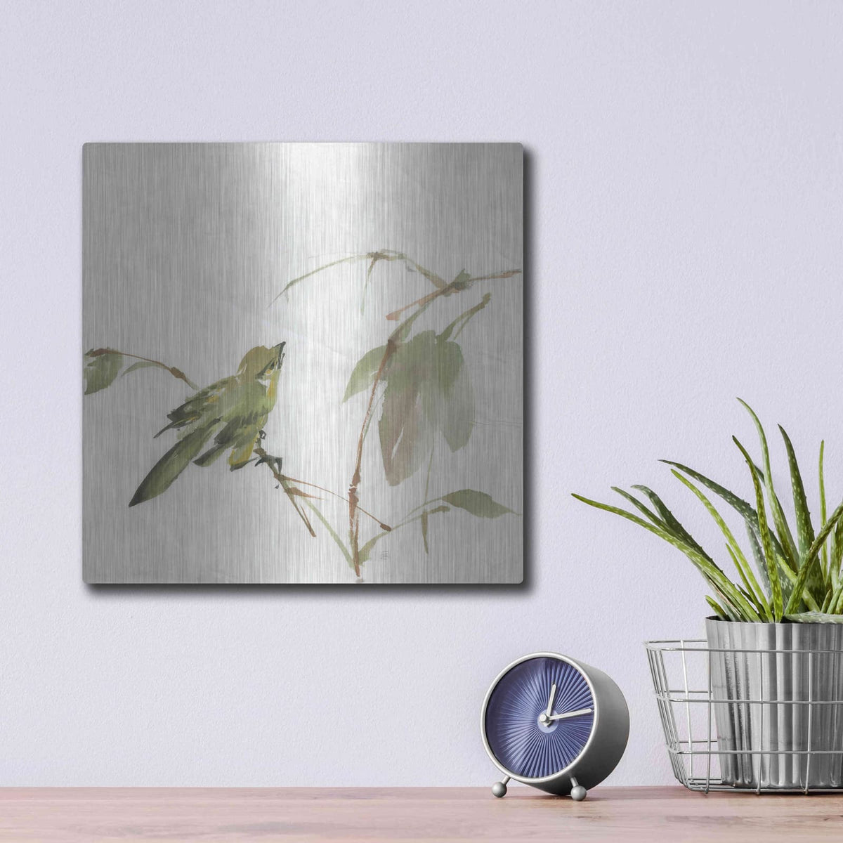 'Sisken' by Chris Paschke – Metal Wall Art, 12x12 room view