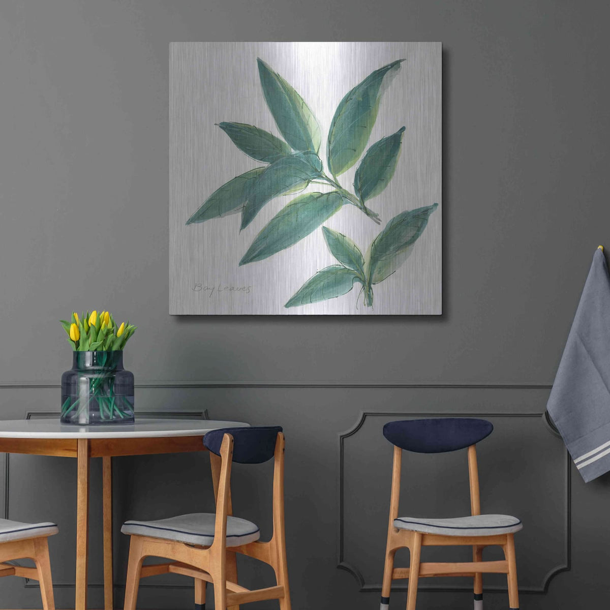 'Bay Leaf' by Chris Paschke – Metal Wall Art, 36x36 room view