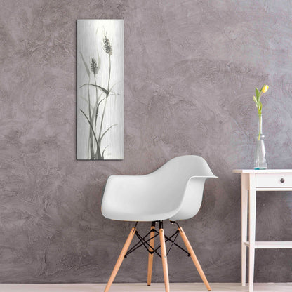 Luxe Metal Art 'Wild Grass I' by Chris Paschke, Metal Wall Art,12x36