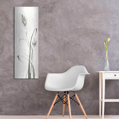 Luxe Metal Art 'Wild Grass II' by Chris Paschke, Metal Wall Art,16x48