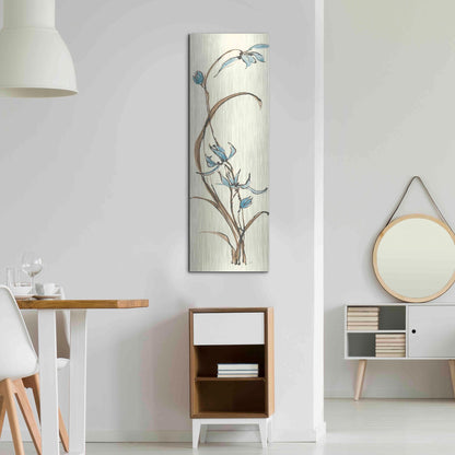 Luxe Metal Art 'Spring Orchids II' by Chris Paschke, Metal Wall Art,16x48