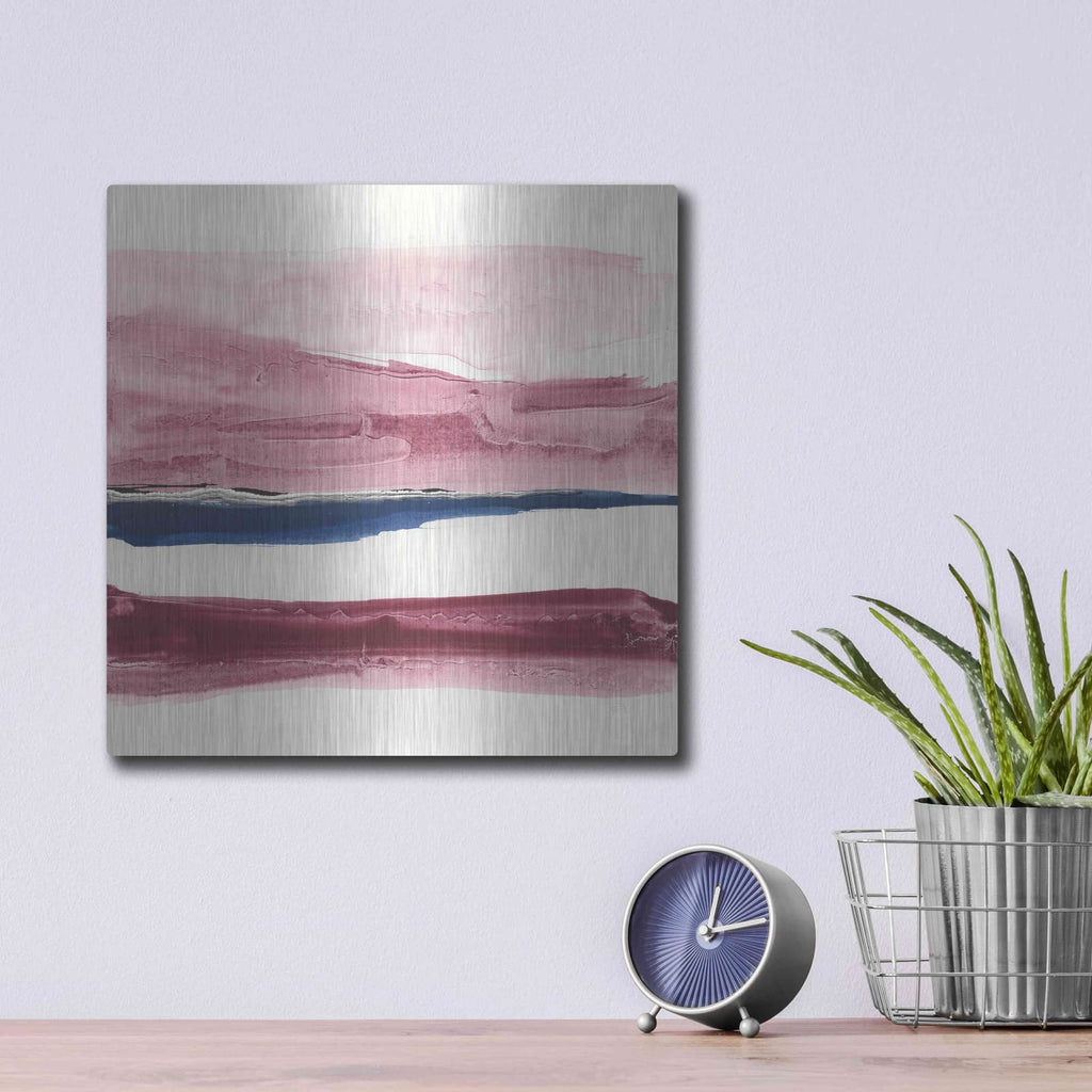 'Patch of Indigo I' by Chris Paschke – Metal Wall Art, 12x12 room view