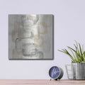 'Neutral Stacking I' by Chris Paschke – Metal Wall Art, 12x12 room view