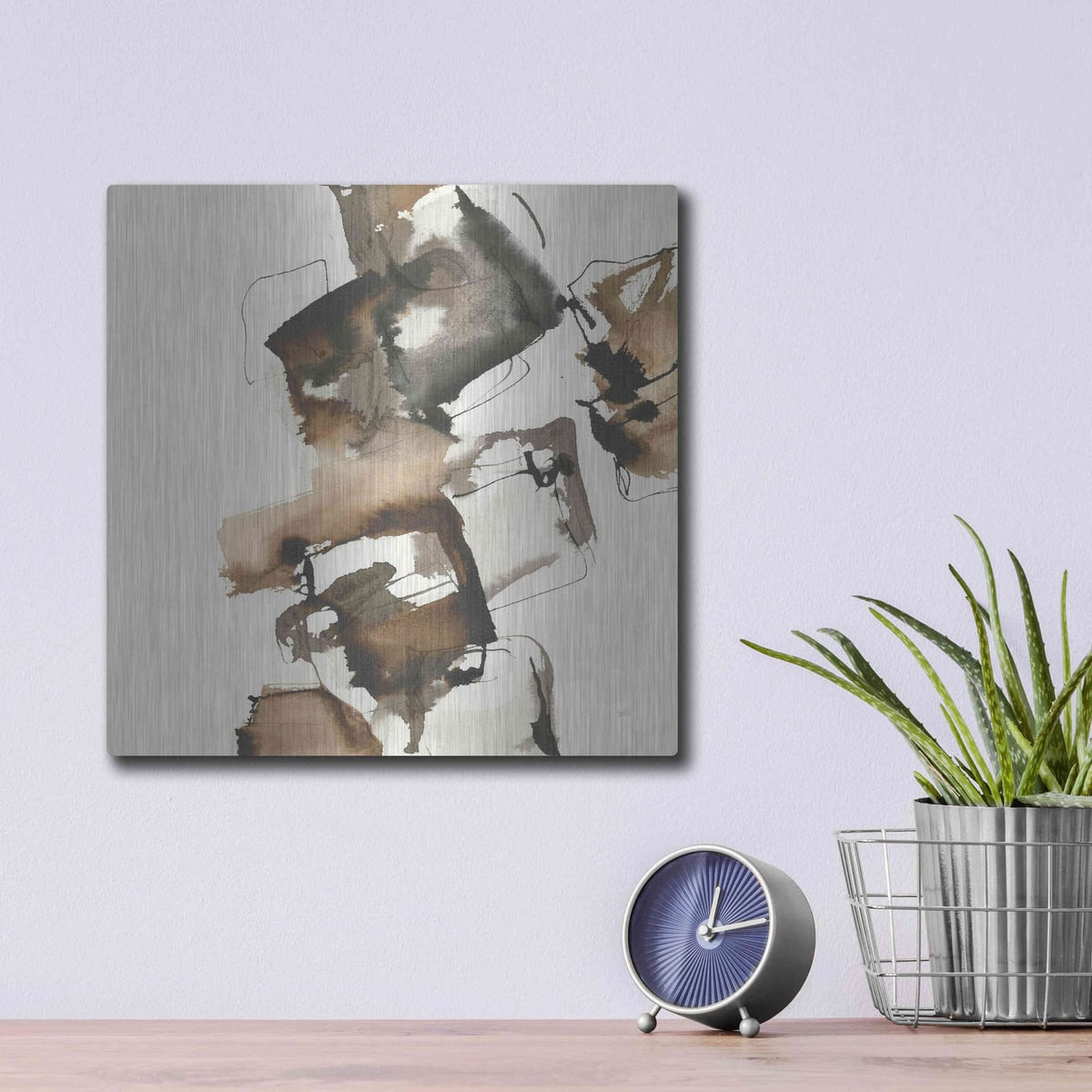 'Stacked I' by Chris Paschke – Metal Wall Art, 12x12 room view